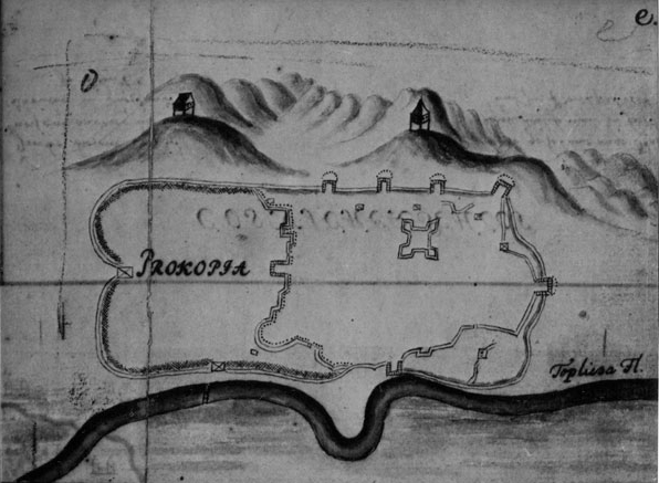 Austrijski plan Prokuplja iz 1689. godine, foto: Wikipedia