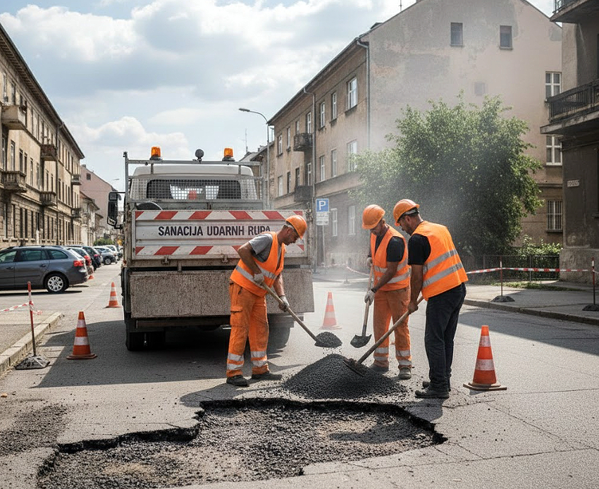 Sanacija udranih rupa, foto: Arhiva 